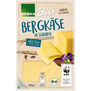 Bio EDEKA Bergbauern Bergkäse Scheiben 45% 125g