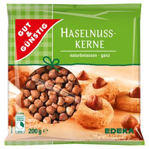 GUT&GÜNSTIG Haselnusskerne ganze natural 200g