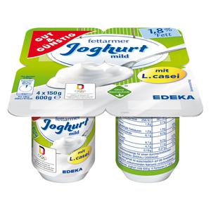 GUT&GÜNSTIG fettarmer Joghurt mit L.casei 1,8% 4x150g VLOG