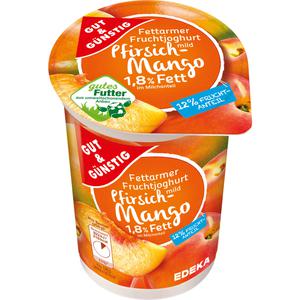 GUT&GÜNSTIG fettarmer Joghurt mild Pfirsich/Mango 250g