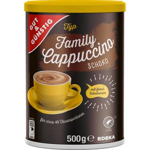 GUT&GÜNSTIG Cappuccino Family Typ Schoko 500g