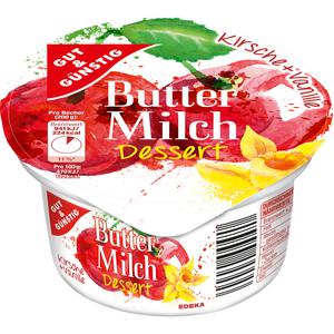 GUT&GÜNSTIG Buttermilch Dessert Kirsch Vanille 200g