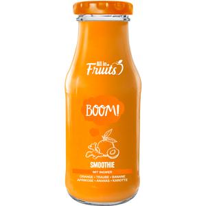 All in Fruits Smoothie Boom Orange Aprikose Ananas Ingwer 250ml