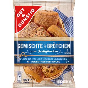 GUT&GÜNSTIG gemischte Brötchen 6ST 540g