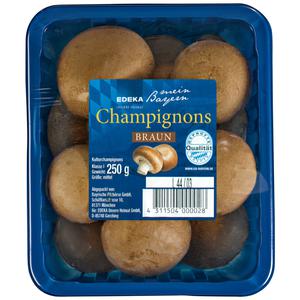 EDEKA mein Bayern Champignons braun Geprüfte Qualität-Bayern Deutschland Klasse I 250g Foodtainer