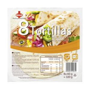 Sinnack 8 Tortillas Weizenfladen