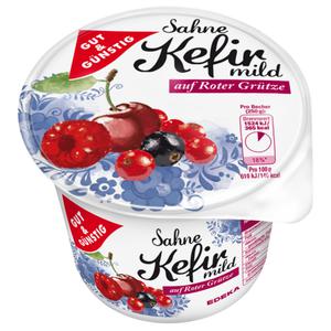 GUT&GÜNSTIG Sahne-Kefir rote Grütze 250g