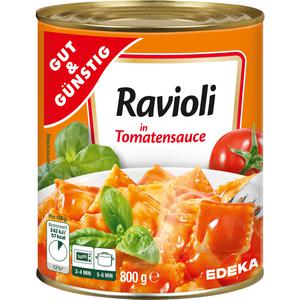 GUT&GÜNSTIG Ravioli in Tomatensauce 800g