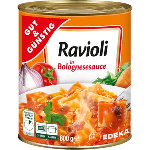 GUT&GÜNSTIG Ravioli Bolognese 800g