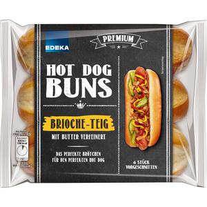 EDEKA Brioche Hot Dog Buns 6ST 270g