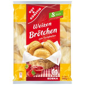 GUT&GÜNSTIG Weizen Brötchen 8ST 560g