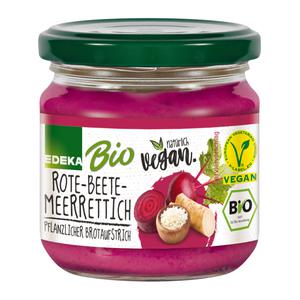 Bio EDEKA+Vegan Streichcreme Rote Bete-Meerrettich 180g