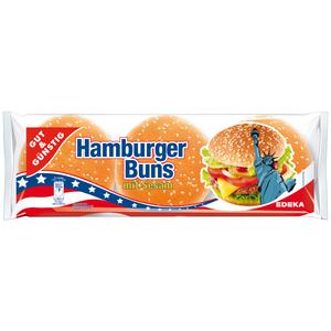 GUT&GÜNSTIG 6 Hamburger Buns mit Sesam 300g