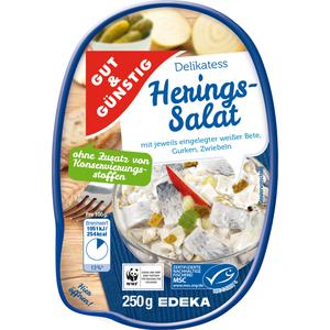 MSC GUT&GÜNSTIG Delikatess Heringssalat weiß 250g