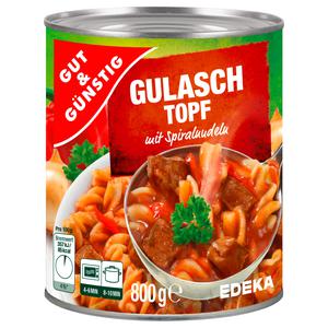 GUT&GÜNSTIG Schweinegulasch 800g