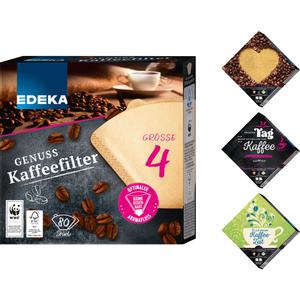 EDEKA Kaffeefilter naturbraun Gr.4 80ST