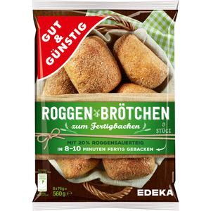 GUT&GÜNSTIG Roggen Brötchen 8ST 560g