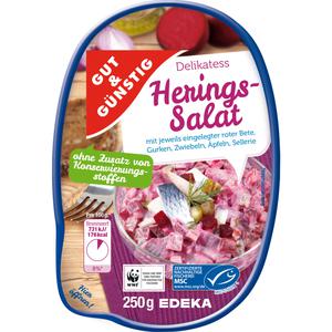 MSC GUT&GÜNSTIG Delikatess Heringssalat rot 250g