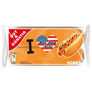 GUT&GÜNSTIG 4 Hot Dog Rolls 250g