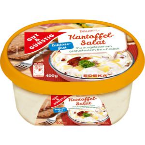 GUT&GÜNSTIG Bauern Kartoffel Salat mit geräuchertem Bauchspeck 400g