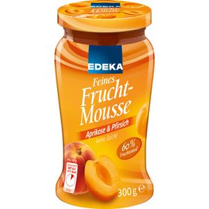 EDEKA feines Fruchtmousse Aprikose&Pfirsich 300g