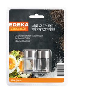 EDEKA zuhause Mini Salz-/Pfefferstreuer 2ST