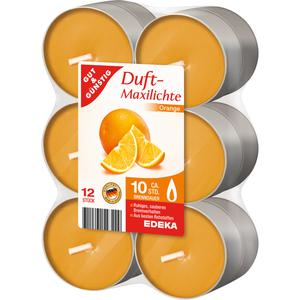 GUT&GÜNSTIG Duftmaxilichte Orange 12ST