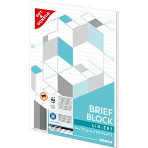 GUT&GÜNSTIG Briefblock liniert A4 50BL