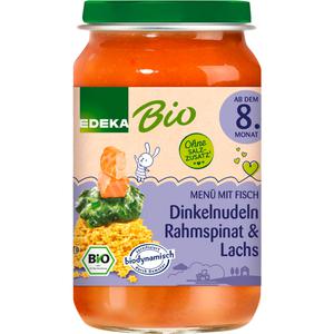 Bio EDEKA Dinkelnudeln Rahmspinat & Lachs ab dem 8.Monat 220g