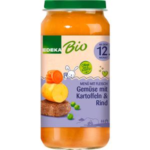 Bio EDEKA Gemüse mit Kartoffeln&Rind ab dem 12.Monat 250g