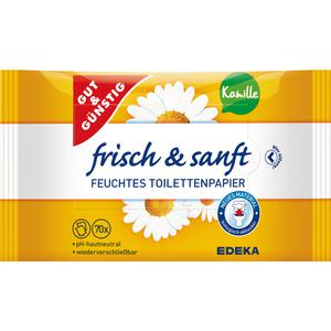 Gut&Günstig feuchtes Toilettenpapier Kamille Doppelpack 2x70Stück