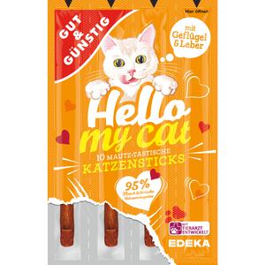 GUT&GÜNSTIG Katzensticks Geflügel & Leber 10x5g