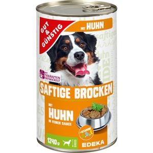 GUT&GÜNSTIG Saftige Brocken mit Huhn 1240g