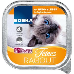 EDEKA Feines Ragout mit Huhn und Leber in Joghurtsauce 100g