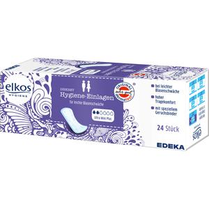 EDEKA elkos Hygiene-Einlagen Ultra Mini Plus 24ST