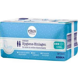 EDEKA elkos Hygiene-Einlagen Normal 14ST