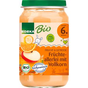 Bio EDEKA Früchteallerlei mit Vollkorn ab dem 6.Monat 190g