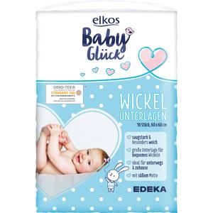 EDEKA elkos Babyglück Wickelunterlagen 60x60cm 10ST