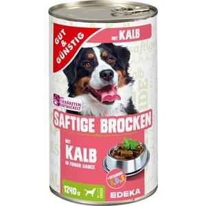 GUT&GÜNSTIG Saftige Brocken mit Kalb 1240g