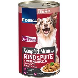 EDEKA Komplettmenü Rind+Pute+Muschelnudeln in Tomatensauce 1240g