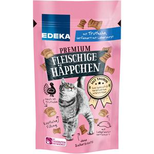 EDEKA Fleischige Häppchen mit delikater Leberwurstfüllung 40g