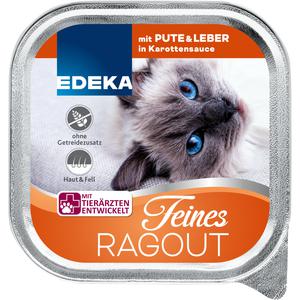 EDEKA Feines Ragout mit Pute&Leber in Karottensauce 100g