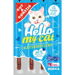 MSC GUT&GÜNSTIG Cat Fleischsticks mit Lachs 10 Stück