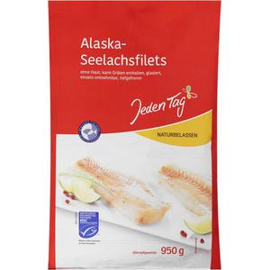 Jeden Tag Alaska-Seelachsfilets natur