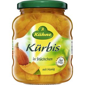 Kühne Kürbis in Stückchen