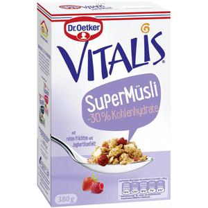 Dr. Oetker Vitalis SuperMüsli -30% Kohlenhydrate