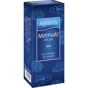 Aquasale Meersalz mit Jod fein