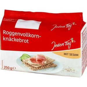 Jeden Tag Roggenvollkorn-Knäckebrot Sesam