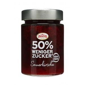 Zentis 50% weniger Zucker Sauerkirsche