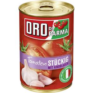 Oro di Parma Tomaten stückig mit Knoblauch